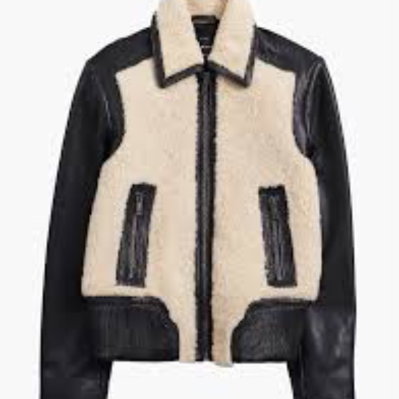 LUCKY BRAND Sherpa Leather Jacket NWT - Picture 4 of 4